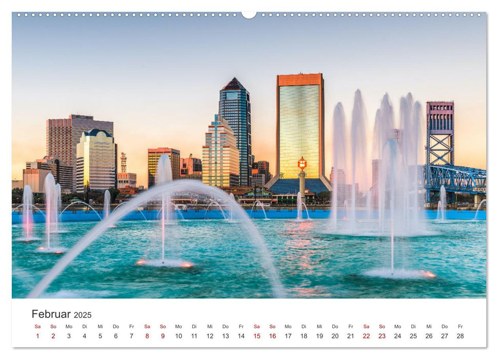 Florida - Faszinierende Städte und wunderbare Strände. (CALVENDO Premium Wandkalender 2025)