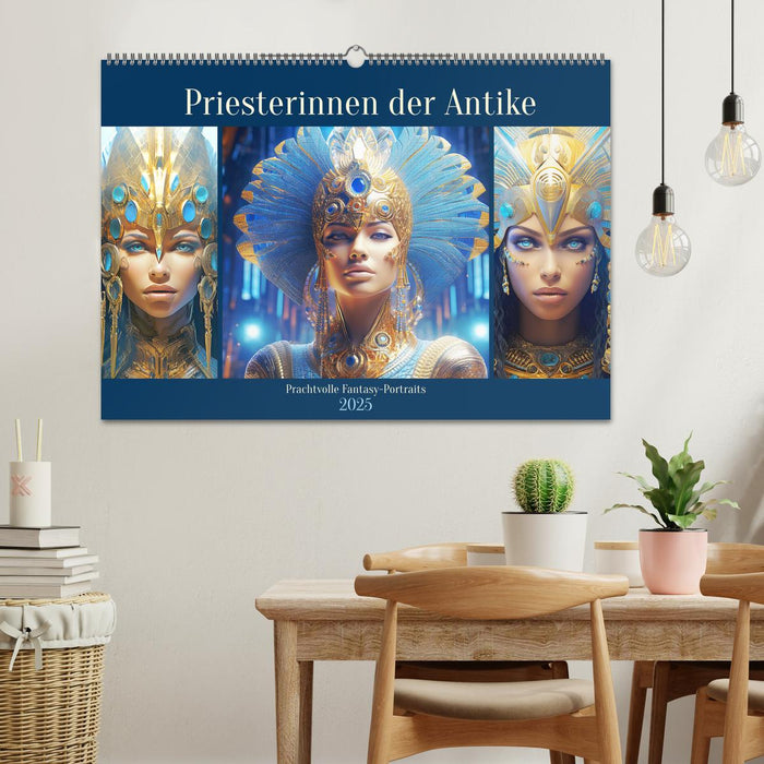 Priesterinnen der Antike. Prachtvolle Fantasy-Portraits (CALVENDO Wandkalender 2025)