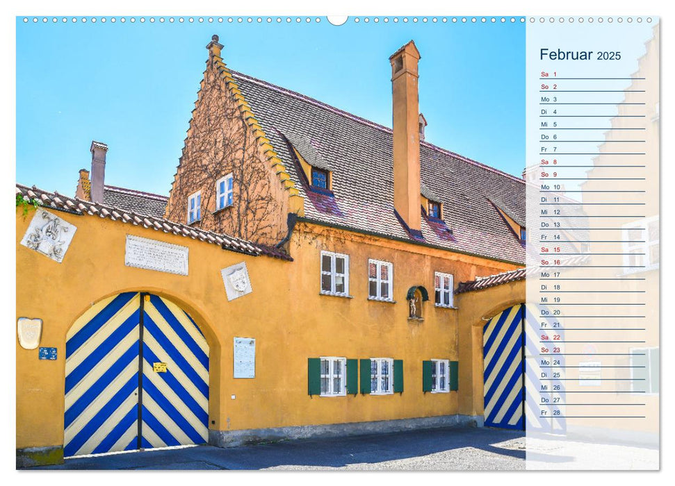 Romantisches Augsburg (CALVENDO Premium Wandkalender 2025)