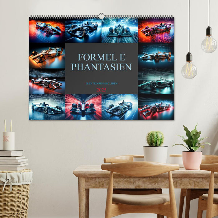 Formel E Phantasien (CALVENDO Wandkalender 2025)