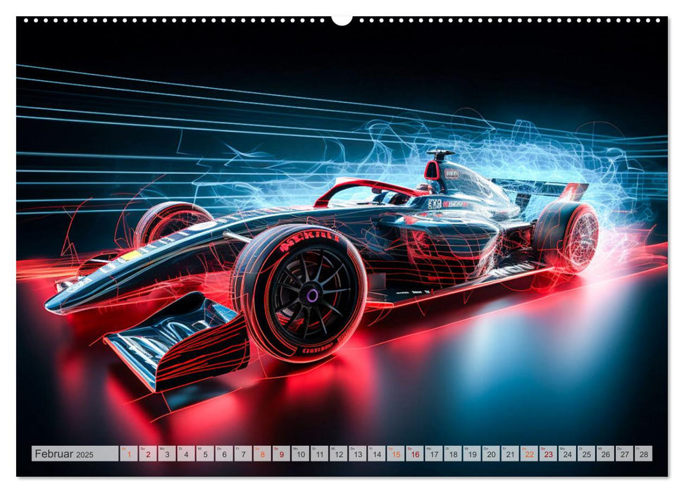 Formel E Phantasien (CALVENDO Wandkalender 2025)