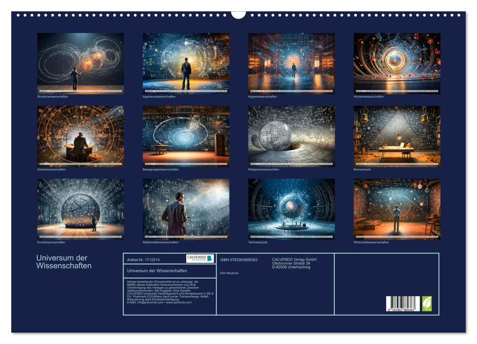 Universum der Wissenschaften (CALVENDO Wandkalender 2025)