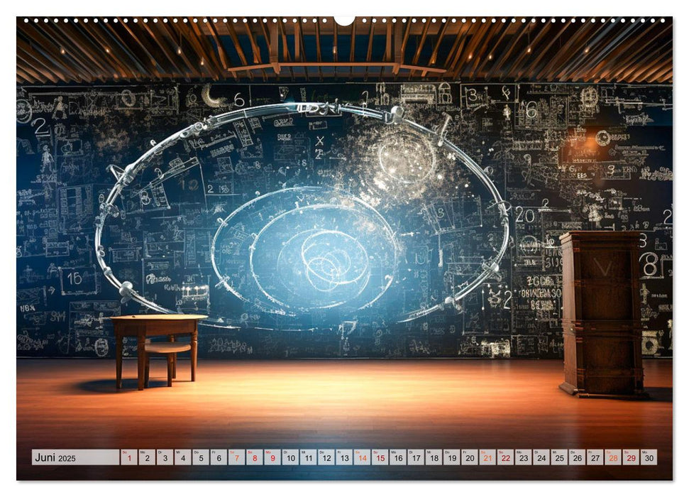 Universum der Wissenschaften (CALVENDO Wandkalender 2025)