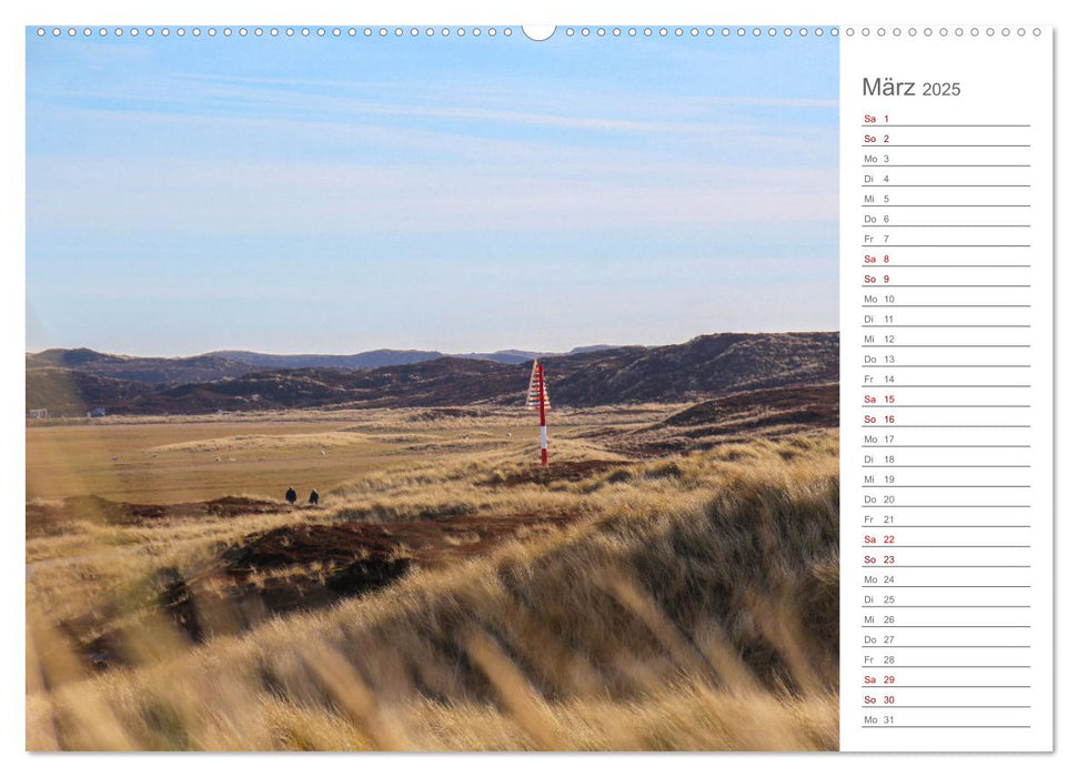 Nodseeinsel Sylt - Impressionen der beliebtesten Insel Deutschlands (CALVENDO Wandkalender 2025)