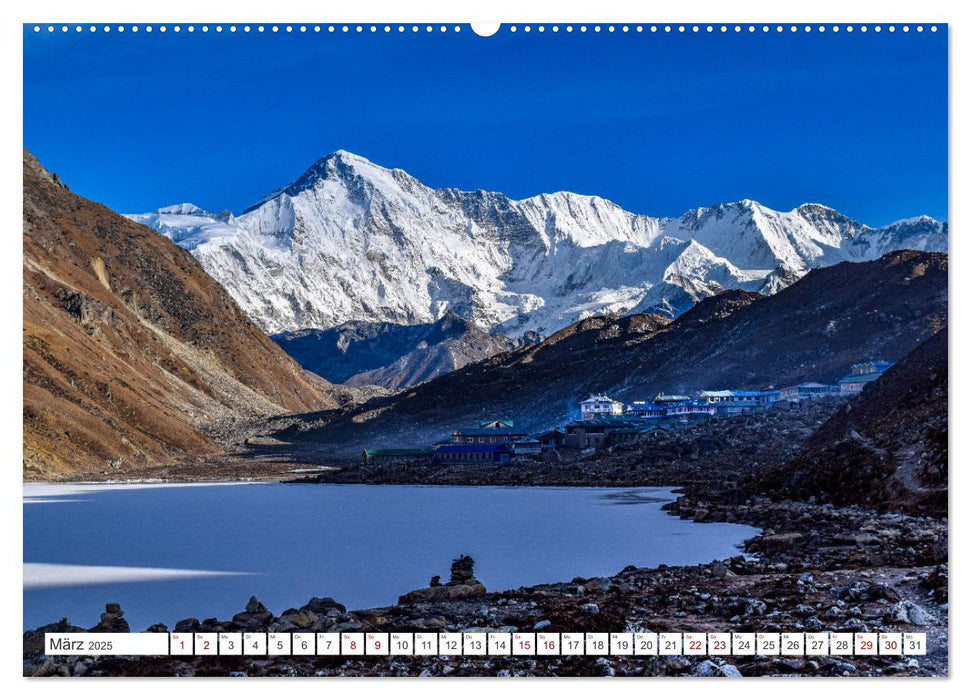 Nepal- Trekking durchs Hochgebirge (CALVENDO Premium Wandkalender 2025)