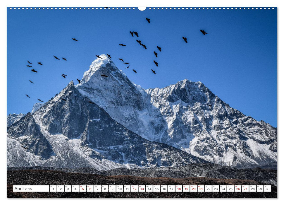 Nepal- Trekking durchs Hochgebirge (CALVENDO Premium Wandkalender 2025)