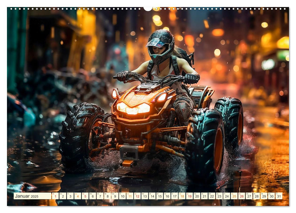 Quad Fantasien (CALVENDO Wandkalender 2025)