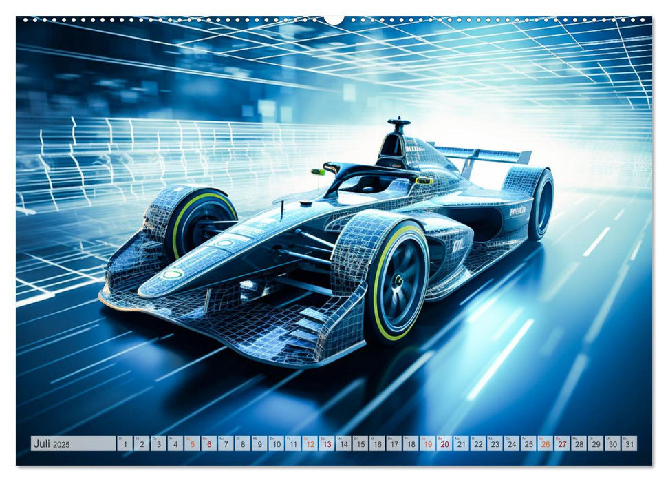 Formel E Phantasien (CALVENDO Premium Wandkalender 2025)