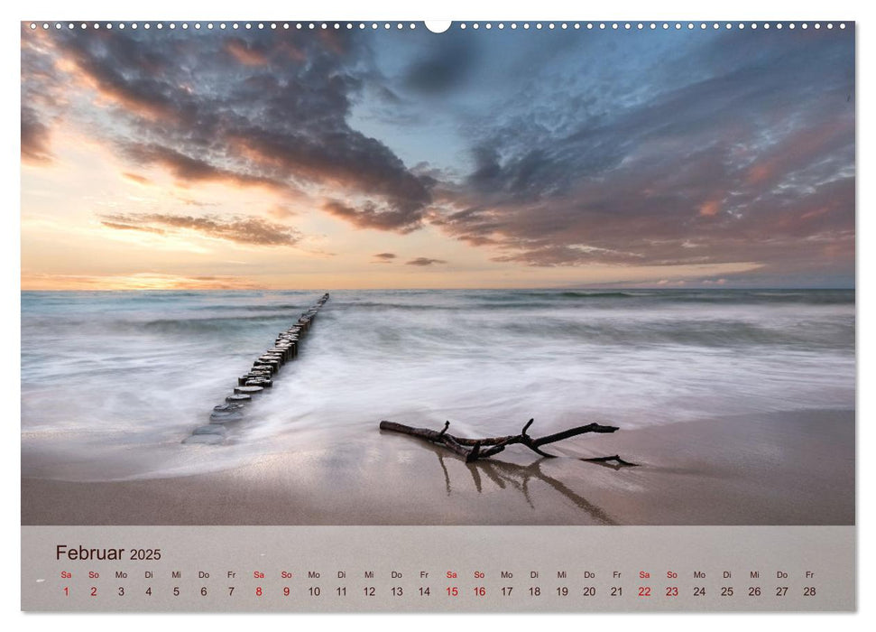 Moin Moin Schöne Stunden am Ostseestrand (CALVENDO Premium Wandkalender 2025)