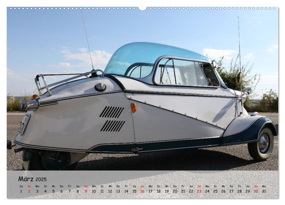 Messerschmitt Kabinenroller KR 200 Fahren unter dem Radar (CALVENDO Premium Wandkalender 2025)