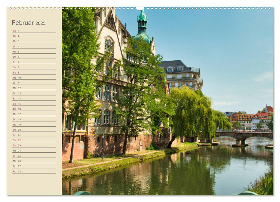 Ein Sommertag in Straßburg (CALVENDO Premium Wandkalender 2025)