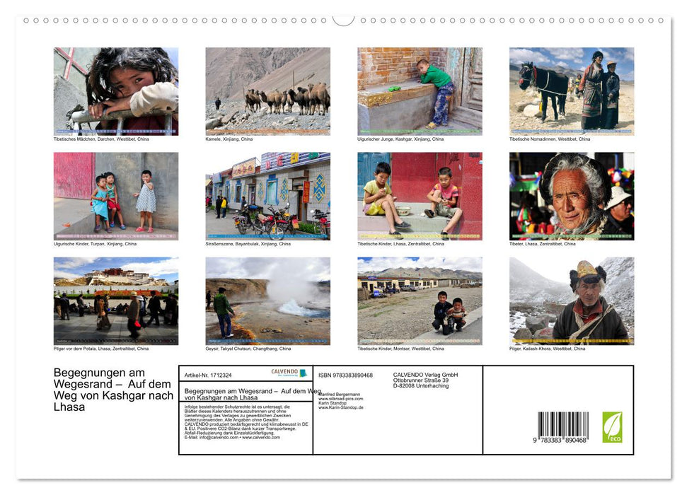 Begegnungen am Wegesrand – Auf dem Weg von Kashgar nach Lhasa (CALVENDO Premium Wandkalender 2025)