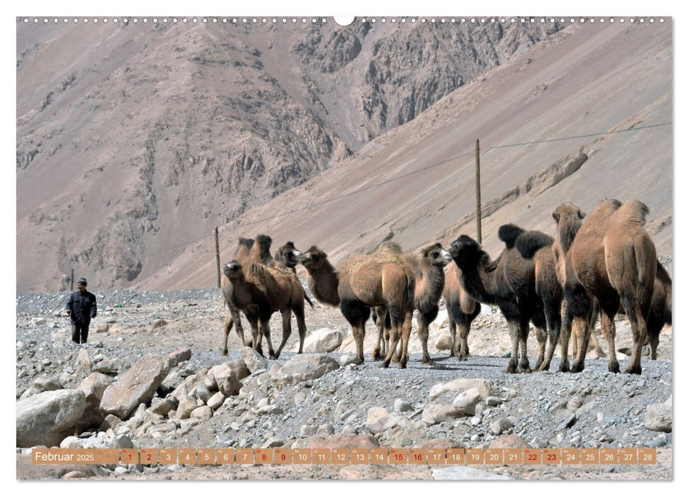 Begegnungen am Wegesrand – Auf dem Weg von Kashgar nach Lhasa (CALVENDO Premium Wandkalender 2025)