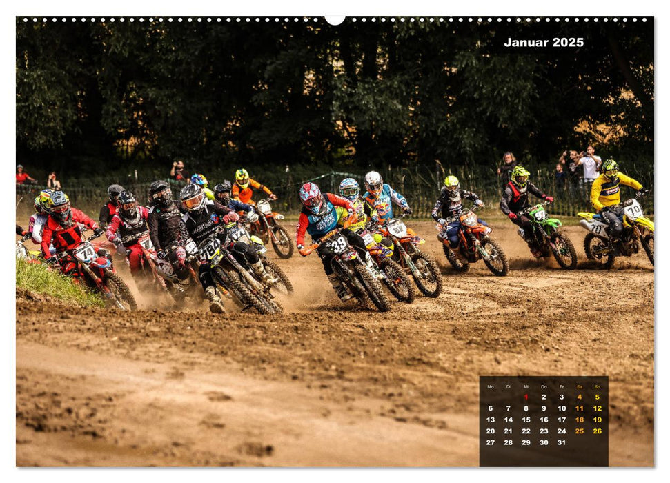 The gate drops - get ready for the race and do your your best (CALVENDO Premium Wandkalender 2025)