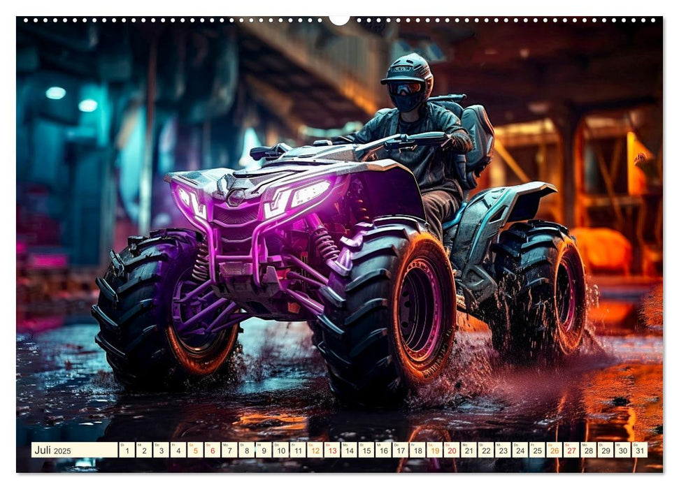 Quad Fantasien (CALVENDO Premium Wandkalender 2025)