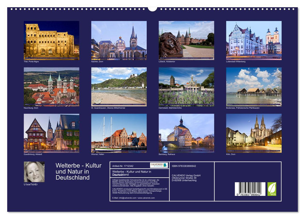 Welterbe - Kultur und Natur in Deutschland (CALVENDO Premium Wandkalender 2025)