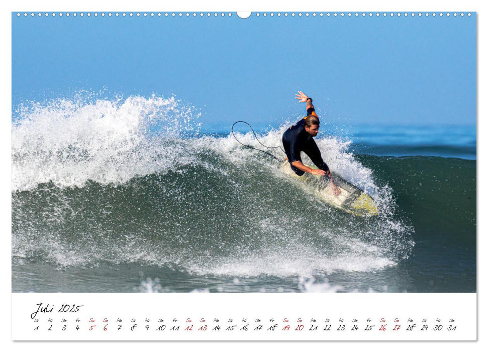 Surfen in der Bretagne (CALVENDO Premium Wandkalender 2025)