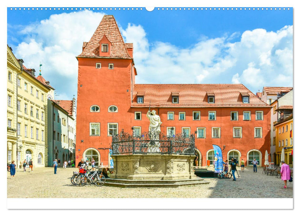 Regensburg Brunnen und Wasserspiele (CALVENDO Premium Wandkalender 2025)