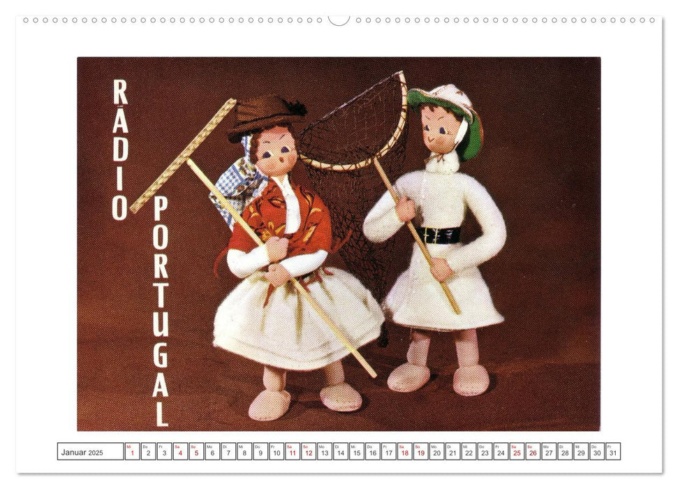 Radio Nostalgie Karten aus aller Welt (CALVENDO Premium Wandkalender 2025)