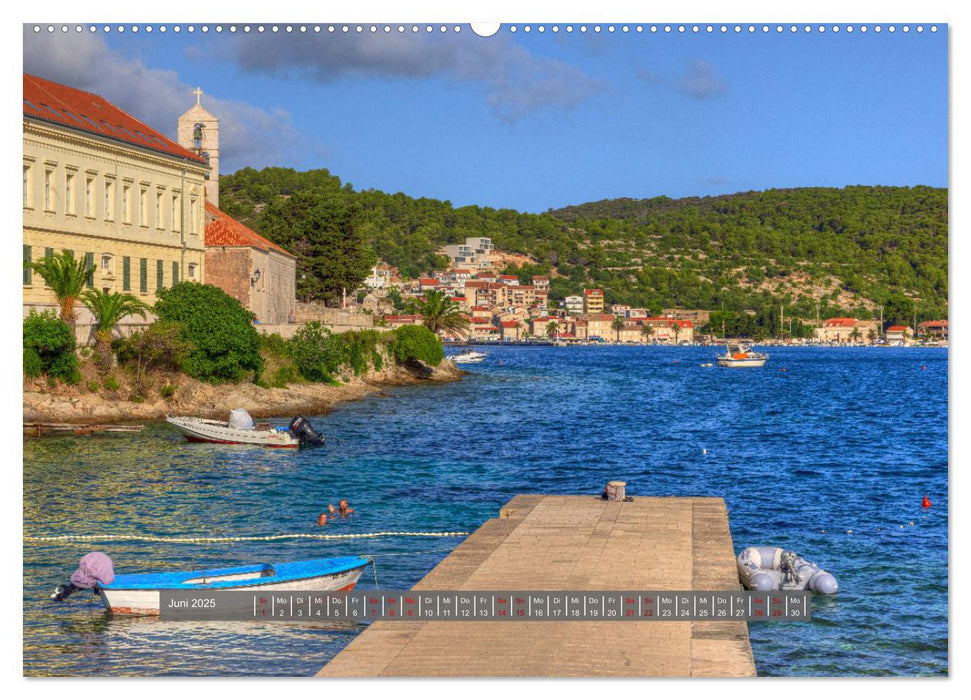 Vis Kroatien - Romantische Insel der Adria (CALVENDO Premium Wandkalender 2025)