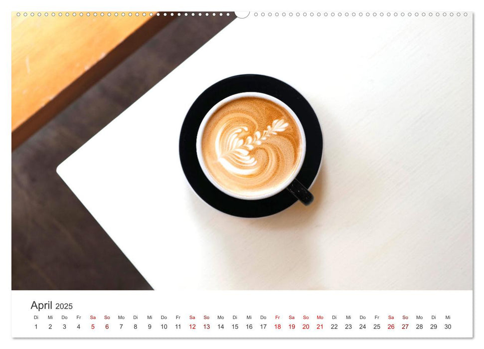 Kaffeekunst - Purer Genuss (CALVENDO Premium Wandkalender 2025)