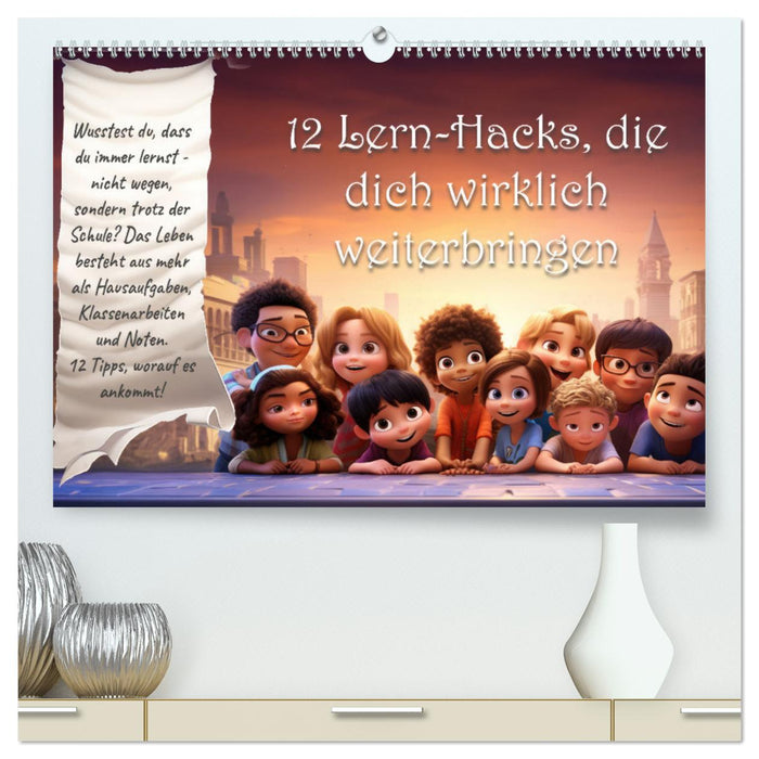 12 Lern-Hacks (CALVENDO Premium Wandkalender 2025)