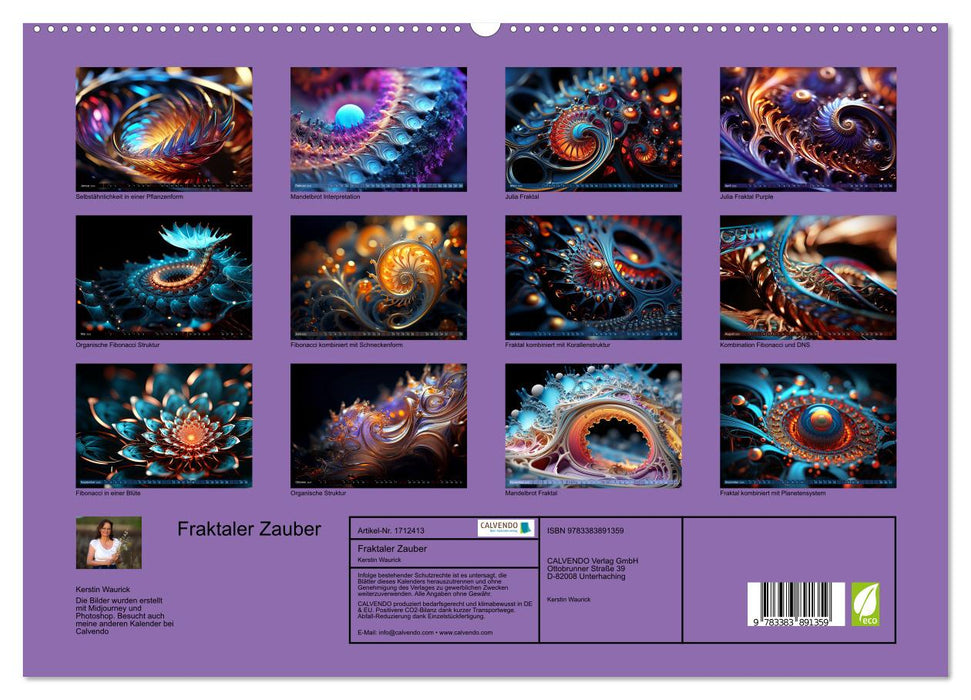 Fraktaler Zauber (CALVENDO Premium Wandkalender 2025)