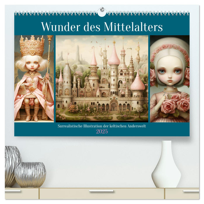 Wunder des Mittelalters. Surrealistische Illustration der keltischen Anderswelt (CALVENDO Premium Wandkalender 2025)