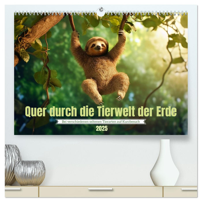 Quer durch die Tierwelt der Erde (CALVENDO Premium Wandkalender 2025)