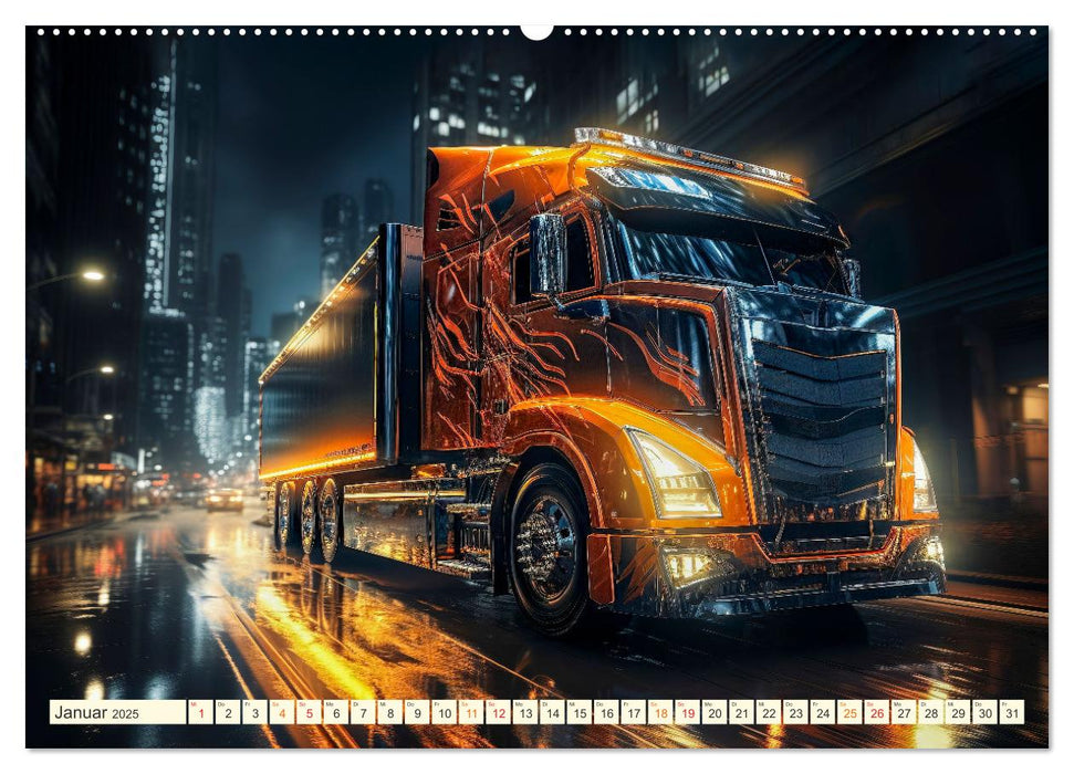 Truck Fantasien (CALVENDO Wandkalender 2025)