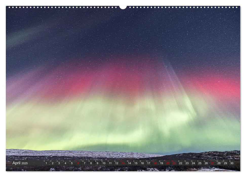 Magie der Nordlichter Islands (CALVENDO Wandkalender 2025)