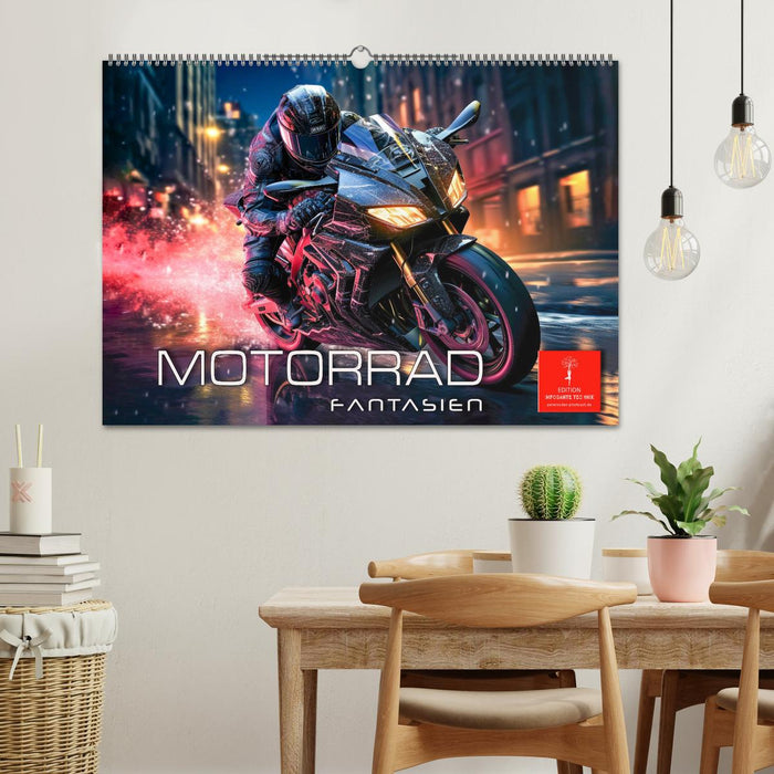 Motorrad Fantasien (CALVENDO Wandkalender 2025)