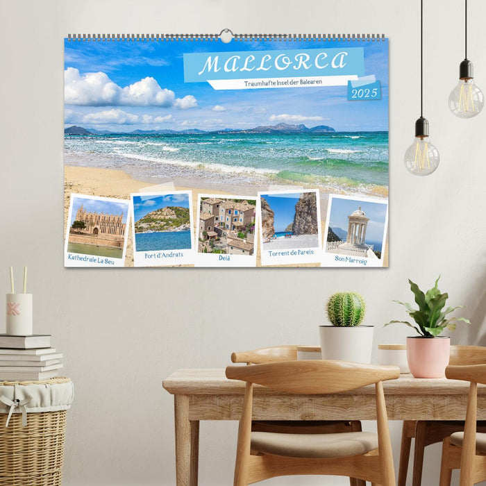 Mallorca - Traumhafte Insel der Balearen (CALVENDO Wandkalender 2025)