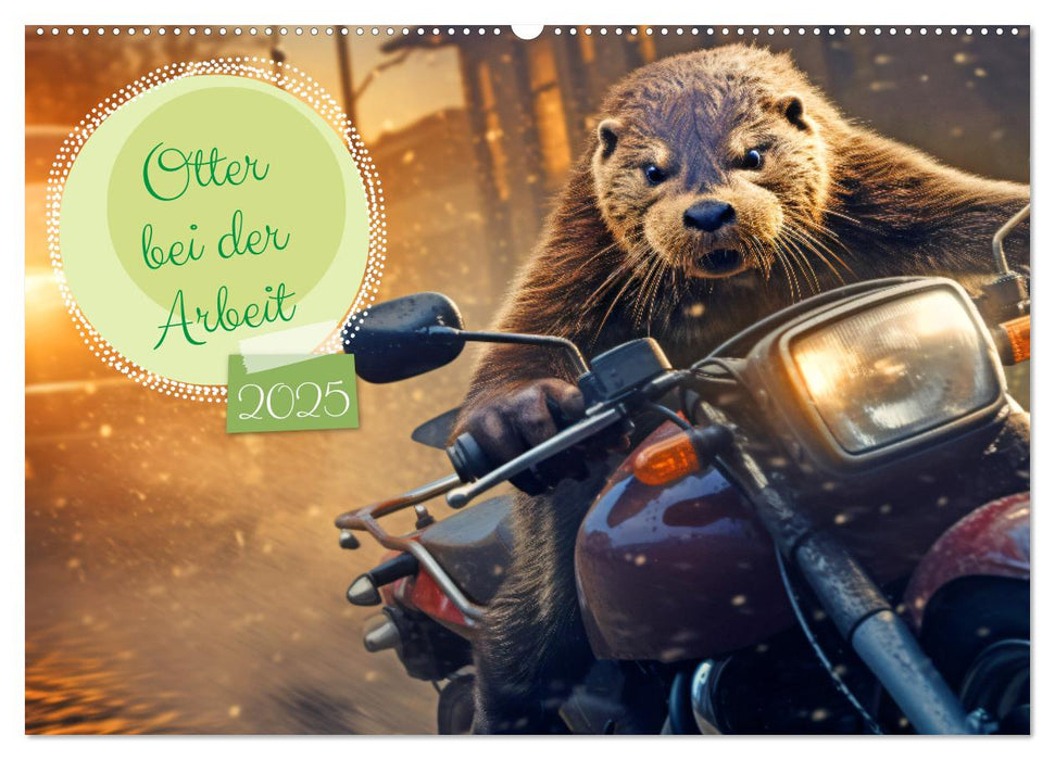 Otter bei der Arbeit (CALVENDO Wandkalender 2025)