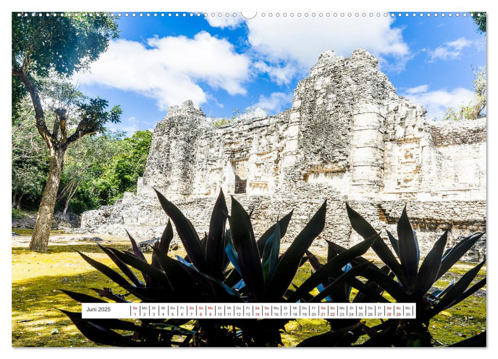 Yucatan-Bauwerke der MAYA (CALVENDO Wandkalender 2025)