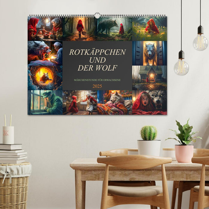 Rotkäppchen und der Wolf (CALVENDO Wandkalender 2025)