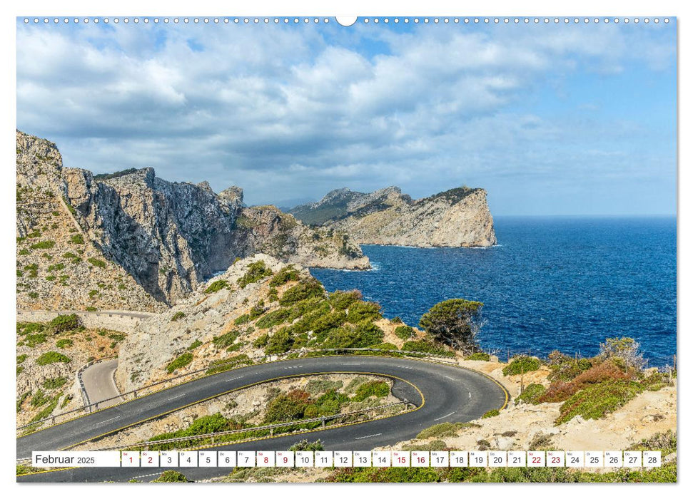 Mallorca - Traumhafte Insel der Balearen (CALVENDO Premium Wandkalender 2025)