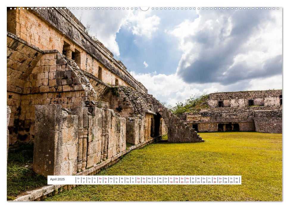 Yucatan-Bauwerke der MAYA (CALVENDO Premium Wandkalender 2025)