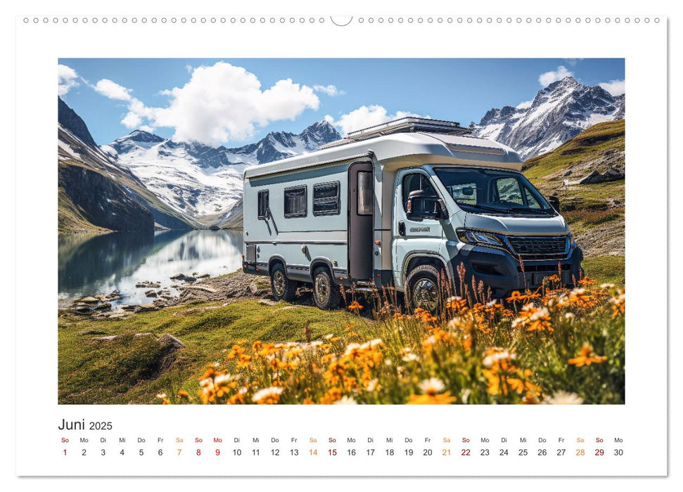 Abenteuer Camping (CALVENDO Premium Wandkalender 2025)