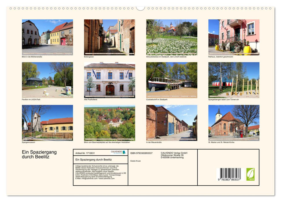 Ein Spaziergang durch Beelitz (CALVENDO Premium Wandkalender 2025)