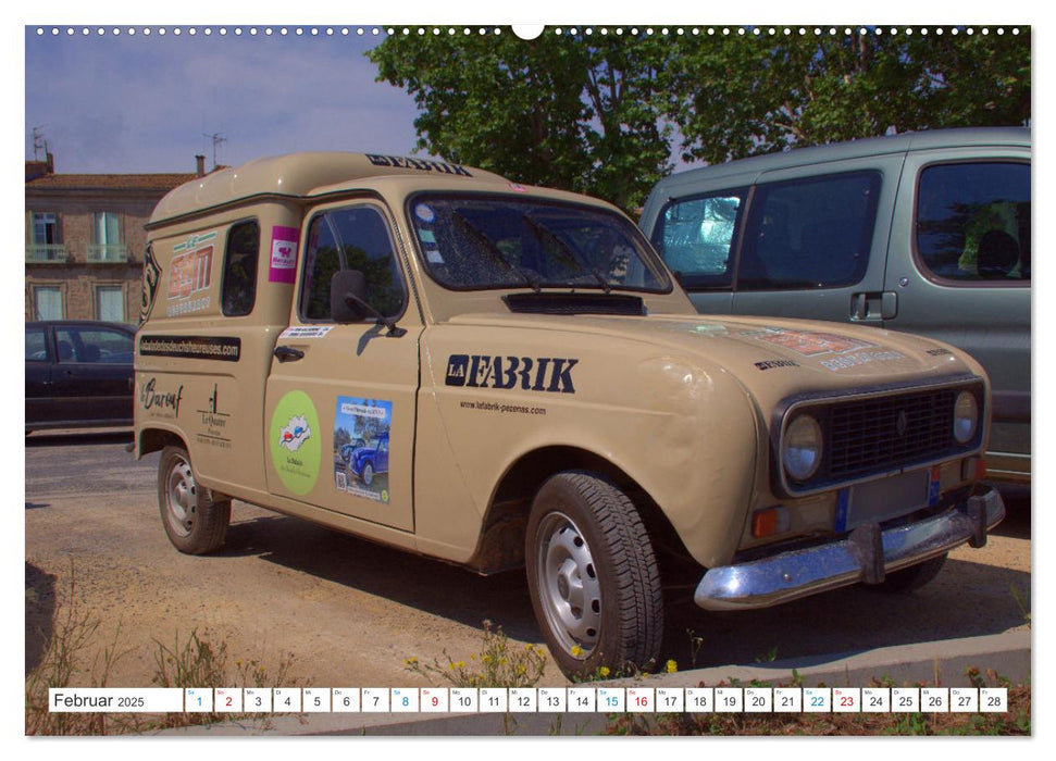 Renault 4 - Kultfahrzeug und Wegbegleiter (CALVENDO Wandkalender 2025)