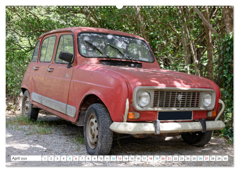 Renault 4 - Kultfahrzeug und Wegbegleiter (CALVENDO Wandkalender 2025)