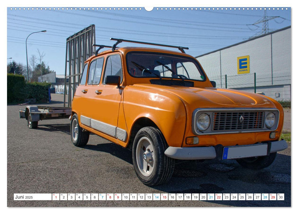 Renault 4 - Kultfahrzeug und Wegbegleiter (CALVENDO Wandkalender 2025)