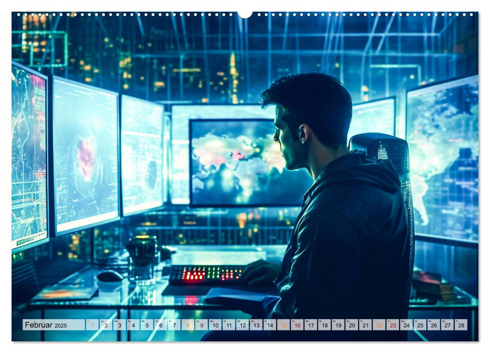 Visuelle Reise in die digitale Welt (CALVENDO Premium Wandkalender 2025)
