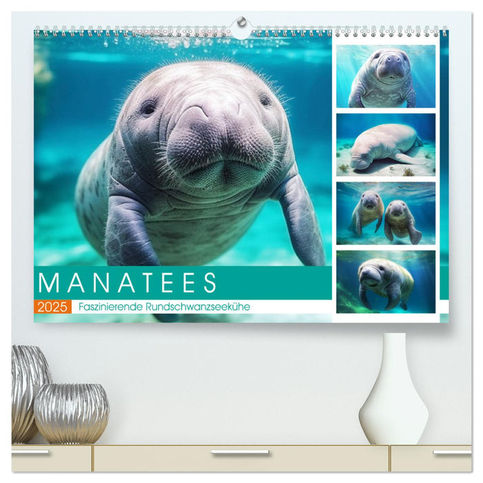 Manatees. Faszinierende Rundschwanzseekühe (CALVENDO Premium Wandkalender 2025)