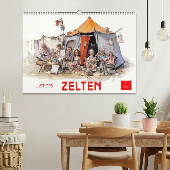 Lustiges Zelten (CALVENDO Wandkalender 2025)