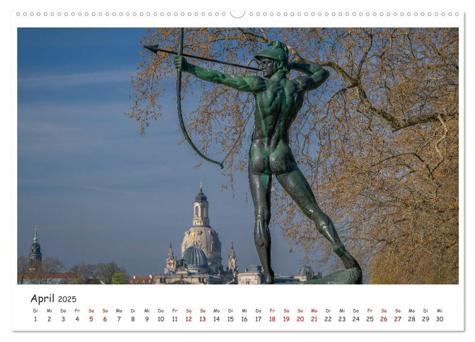 Dresdens barocke Altstadt (CALVENDO Wandkalender 2025)