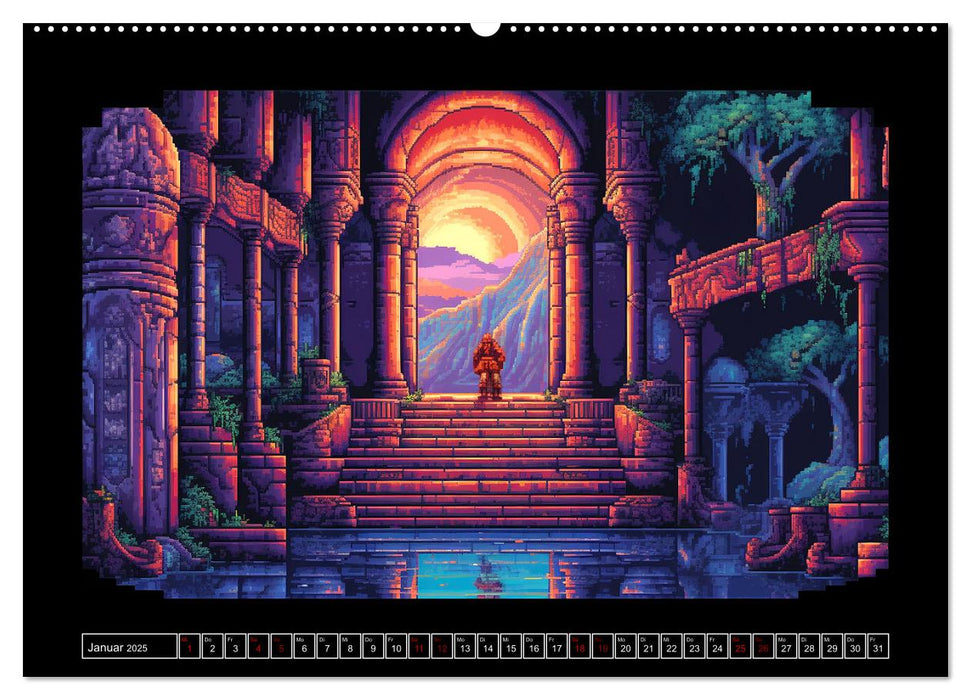 Pixel für Pixel bis Game over (CALVENDO Wandkalender 2025)