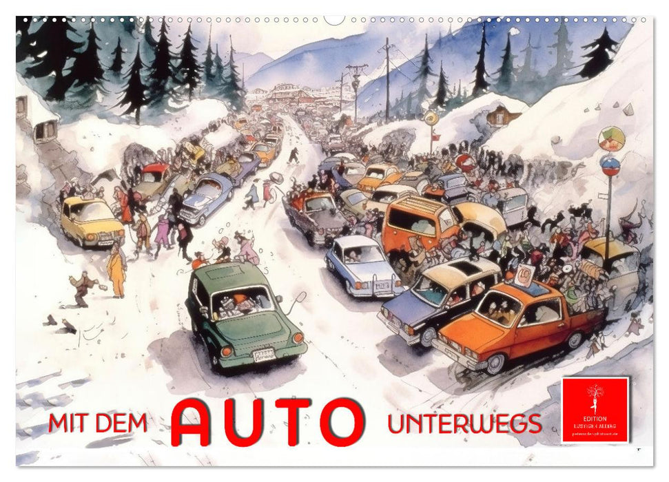 Mit dem Auto unterwegs (CALVENDO Wandkalender 2025)