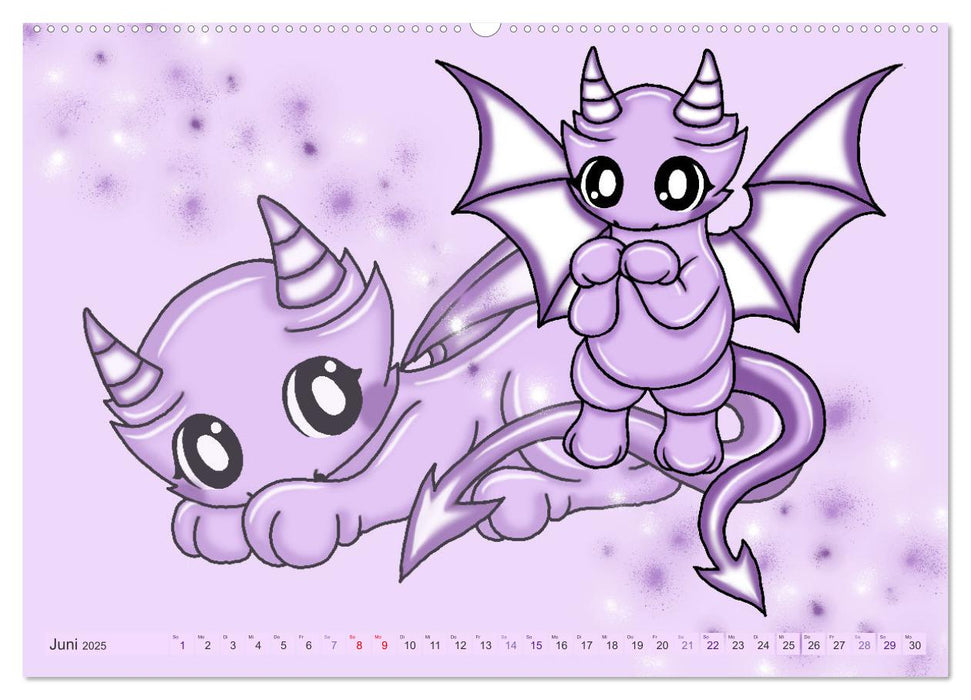 niedliche Kawaii Tiere (CALVENDO Wandkalender 2025)